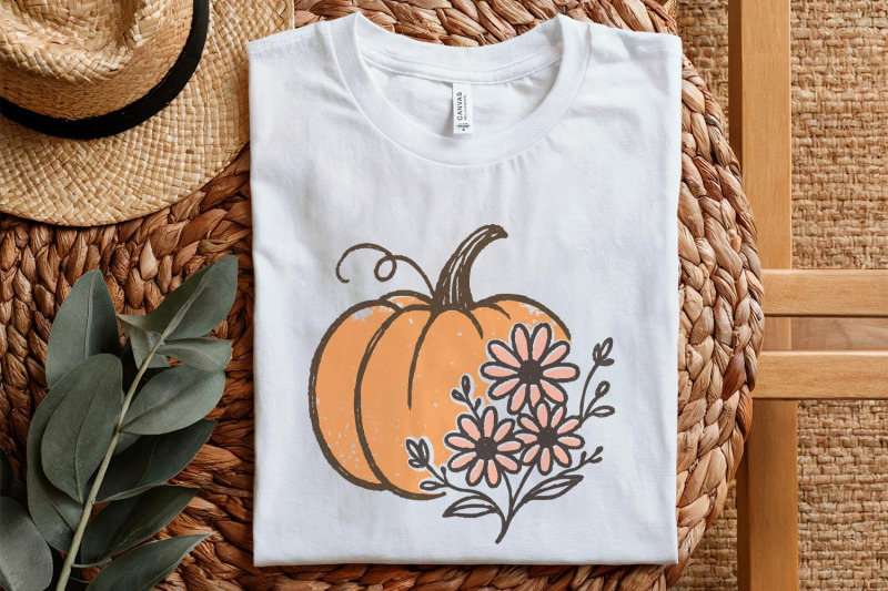 pumpkin-png-fall-floral-pumpkin-digital-download-autumn-flowers-clip