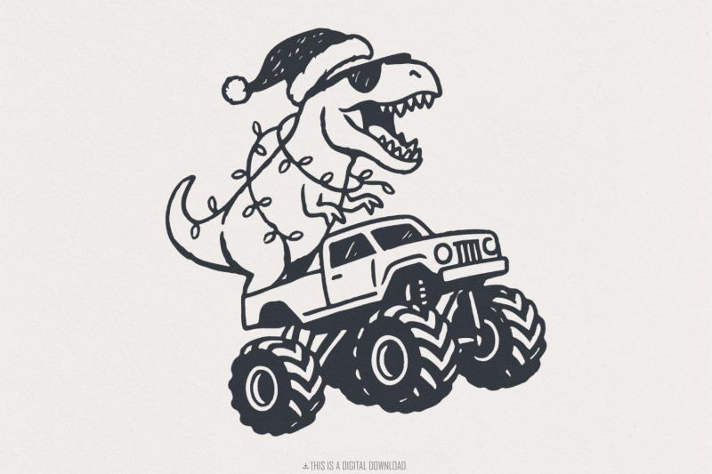 t-rex-merry-christmas-png-dinosaur-monster-truck-png-holiday-dinosau