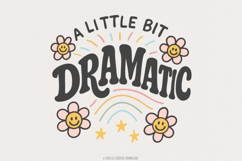 a-little-bit-dramatic-png-cute-retro-flowers-and-rainbow-digital-art