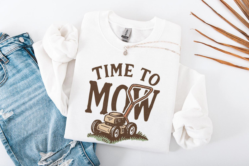 time-to-mow-png-lawn-mower-png-grass-cutting-art-gardening-shirt-d