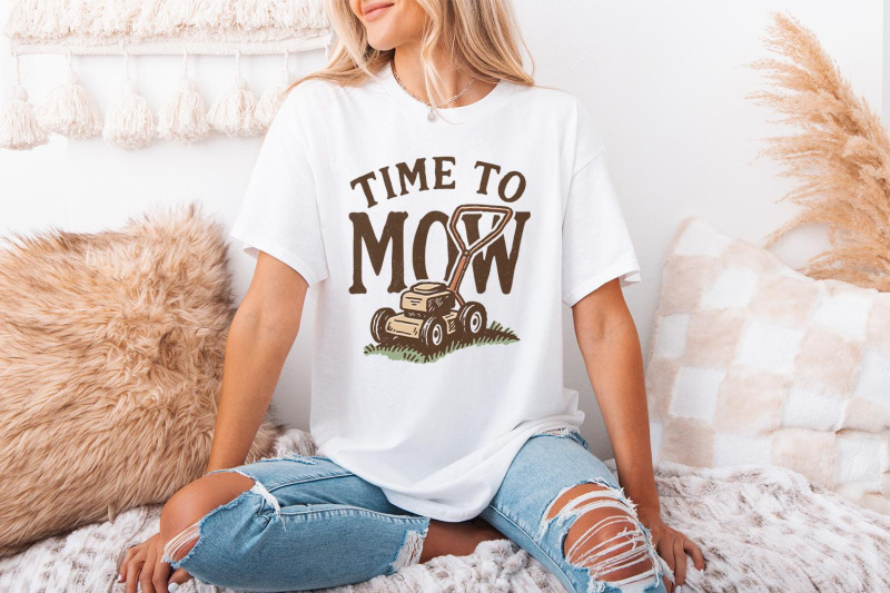 time-to-mow-png-lawn-mower-png-grass-cutting-art-gardening-shirt-d