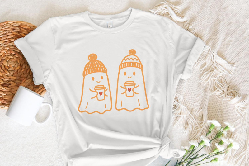 cozy-ghost-coffee-png-cute-ghosts-with-winter-hats-autumn-coffee-art