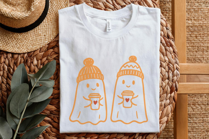 cozy-ghost-coffee-png-cute-ghosts-with-winter-hats-autumn-coffee-art