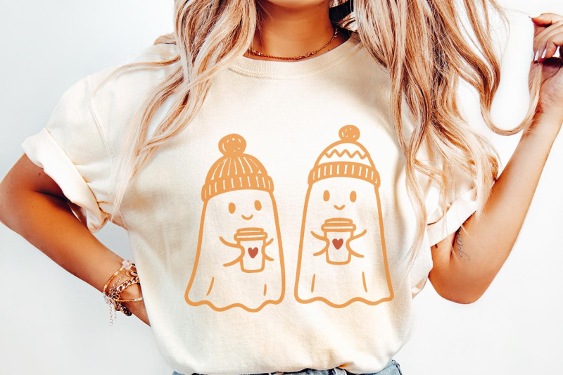 cozy-ghost-coffee-png-cute-ghosts-with-winter-hats-autumn-coffee-art