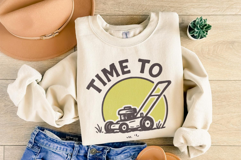 time-to-mow-png-lawn-mower-retro-design-grass-cutting-shirt-gardeni
