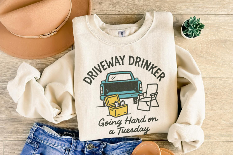driveway-drinker-png-going-hard-on-a-tuesday-funny-beer-lover-design