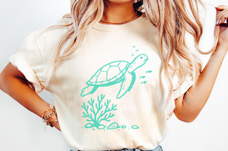 sea-turtle-png-underwater-coral-illustration-ocean-animal-art-digit