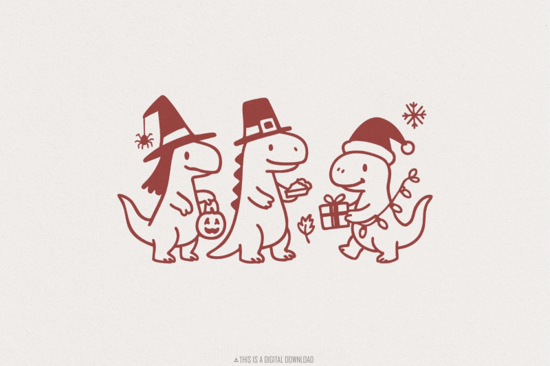 dinosaur-holidays-png-cute-christmas-halloween-thanksgiving-dino-clip
