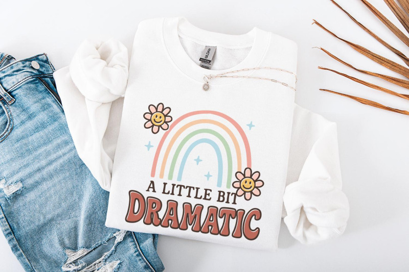 a-little-bit-dramatic-png-retro-rainbow-shirt-design-cute-pastel-flo