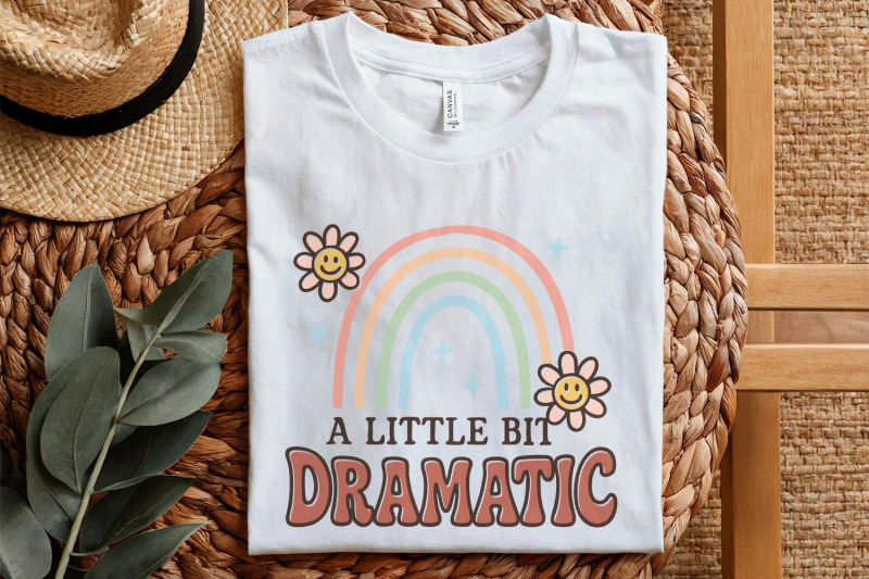 a-little-bit-dramatic-png-retro-rainbow-shirt-design-cute-pastel-flo