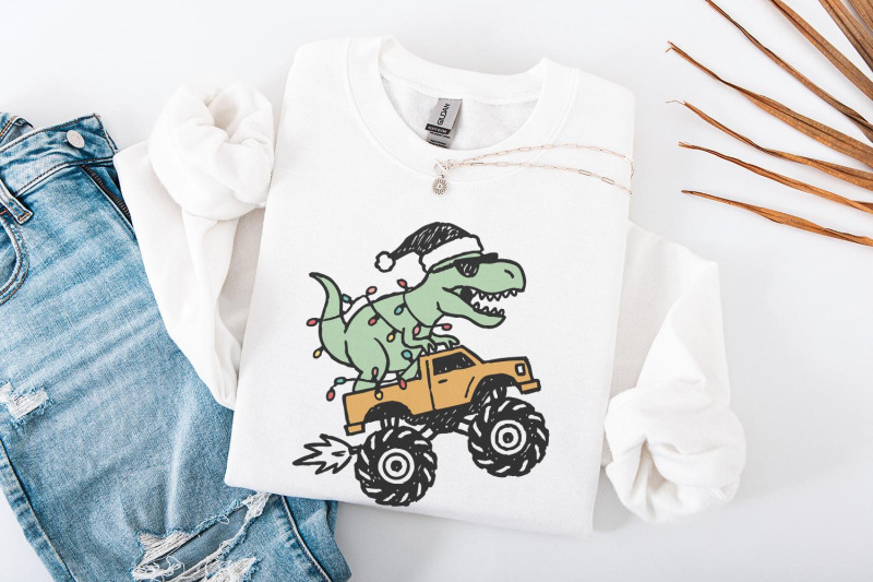 dinosaur-monster-truck-christmas-png-festive-t-rex-digital-download