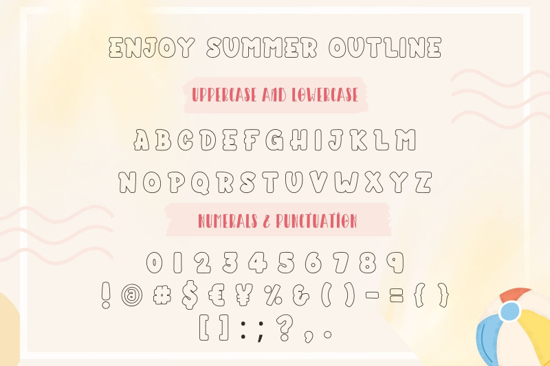 enjoy-summer-bubble-font