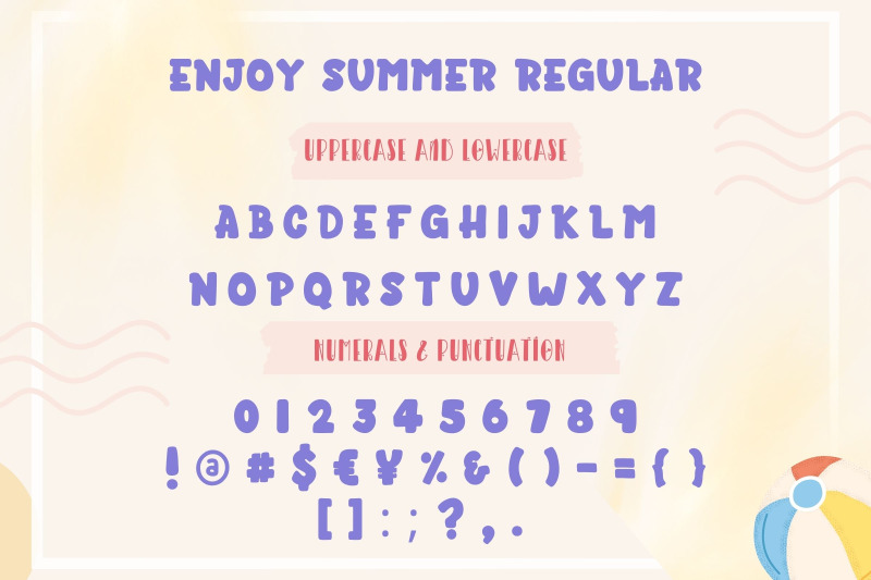enjoy-summer-bubble-font