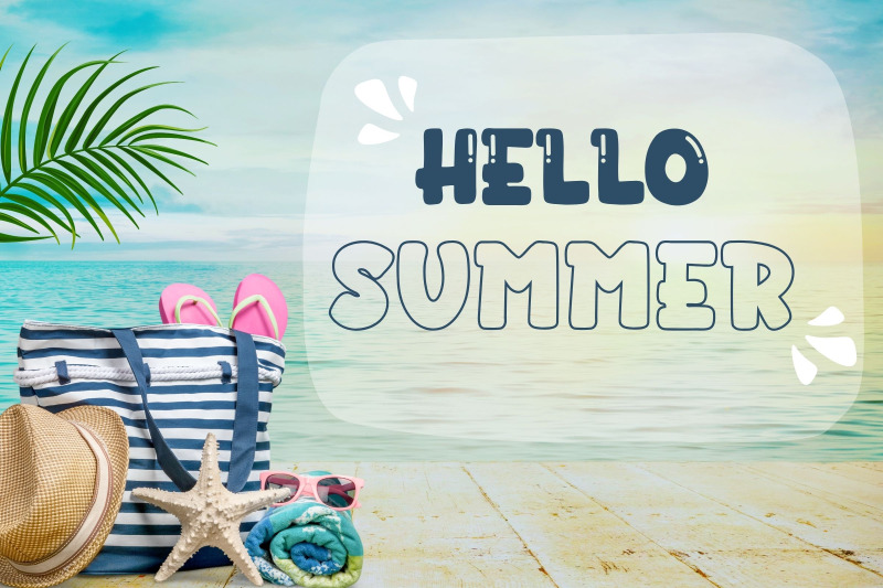 enjoy-summer-bubble-font