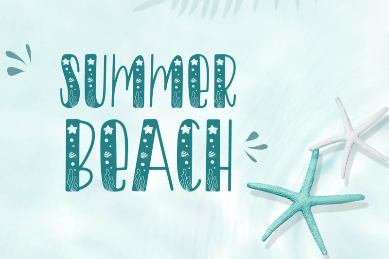 under-sea-decorative-font