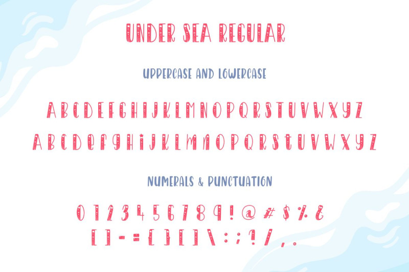 under-sea-decorative-font
