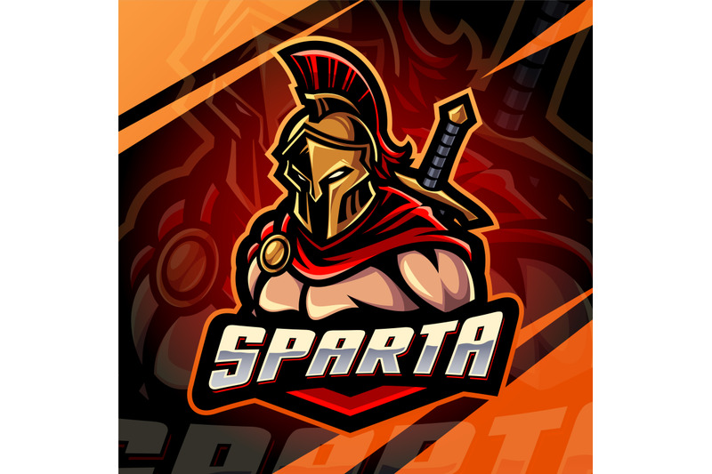 sparta-esport-mascot-logo-design