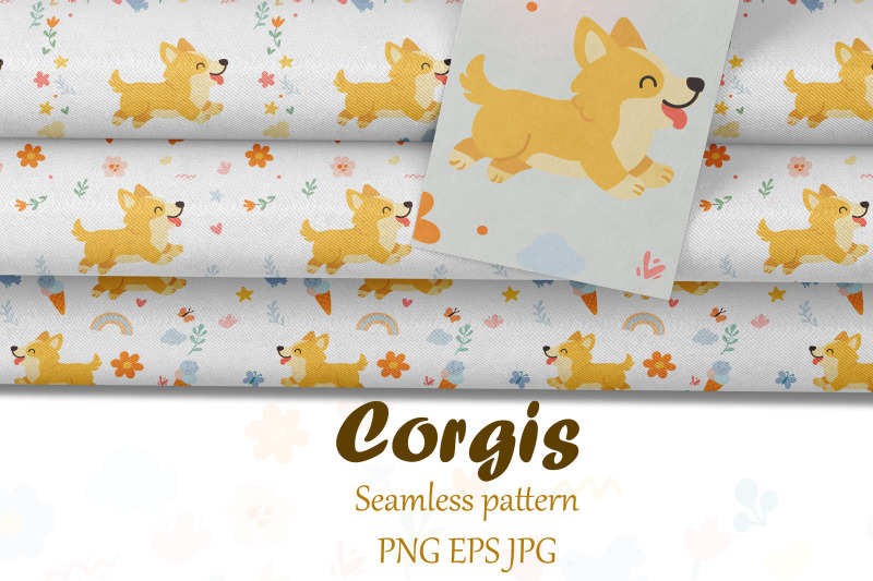 funny-cartoon-corgis-dogs