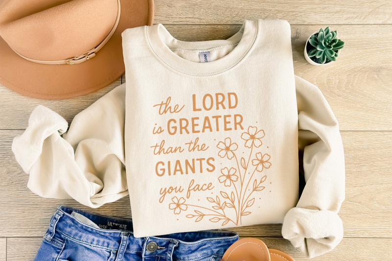 the-lord-is-greater-than-the-giants-you-face-png-christian-quote-shir