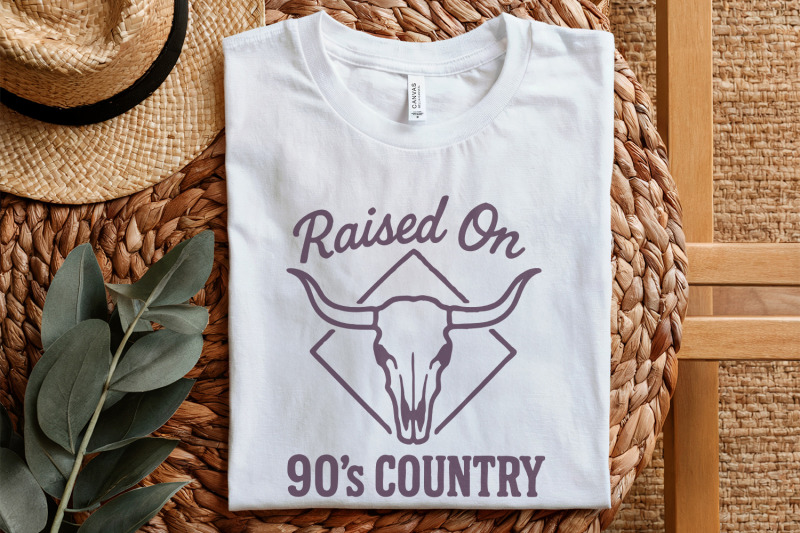 raised-on-90-039-s-country-png-western-skull-clipart-country-music-shirt