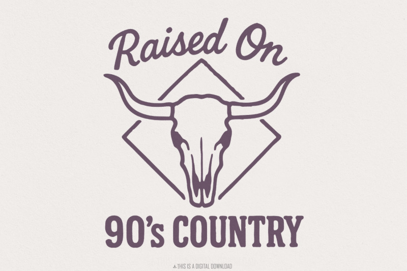 raised-on-90-039-s-country-png-western-skull-clipart-country-music-shirt