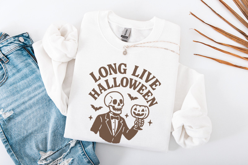 long-live-halloween-png-skeleton-suit-halloween-png-vintage-spooky-s