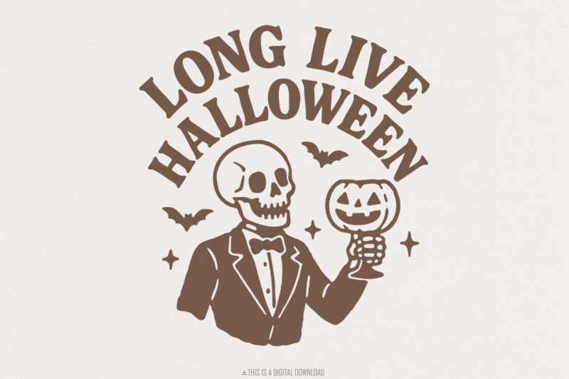 long-live-halloween-png-skeleton-suit-halloween-png-vintage-spooky-s