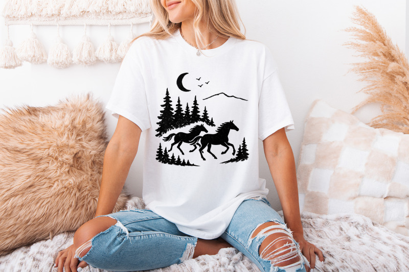 wild-horses-png-forest-landscape-digital-download-running-horse-art