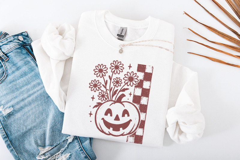 pumpkin-with-flowers-png-retro-halloween-digital-download-daisy-jack