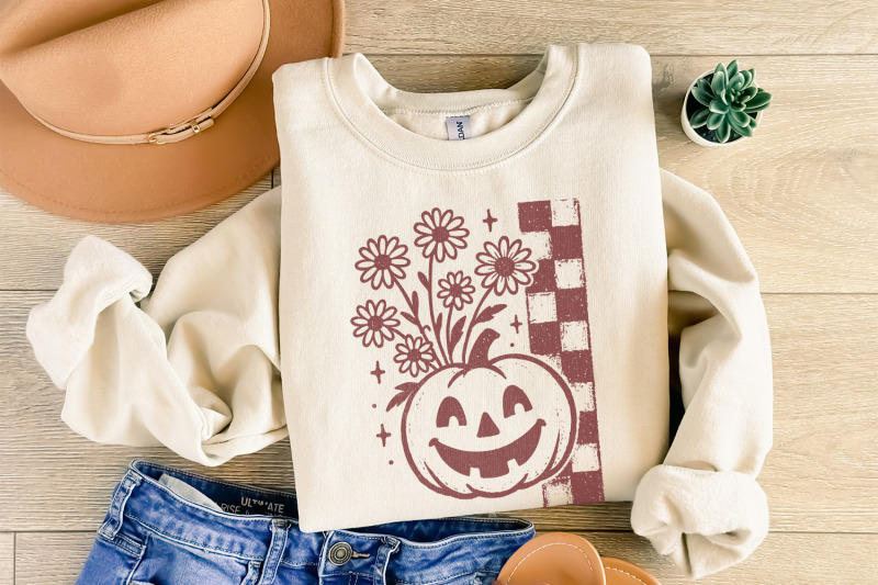 pumpkin-with-flowers-png-retro-halloween-digital-download-daisy-jack