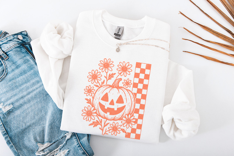 pumpkin-floral-png-vintage-halloween-png-digital-download-checkerboa