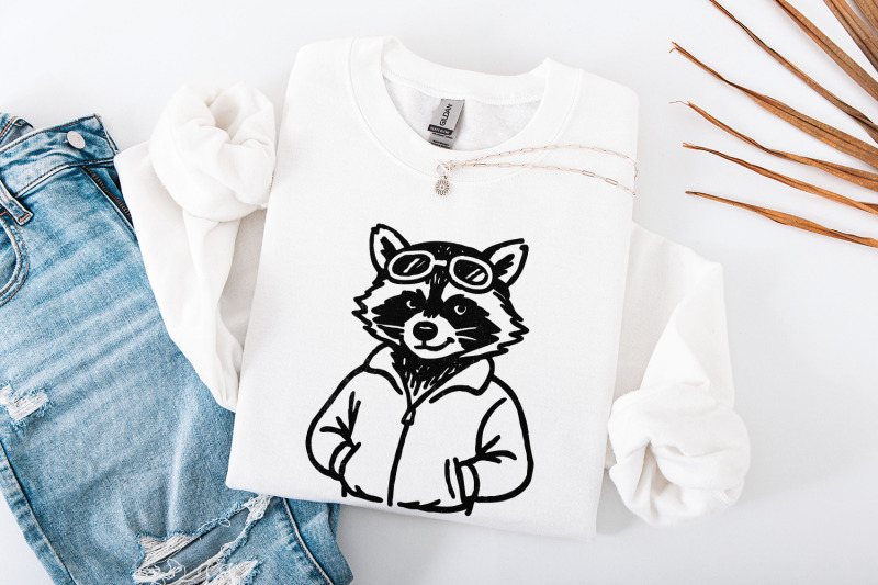 cool-raccoon-with-goggles-png-digital-download-animal-art-funky-retr