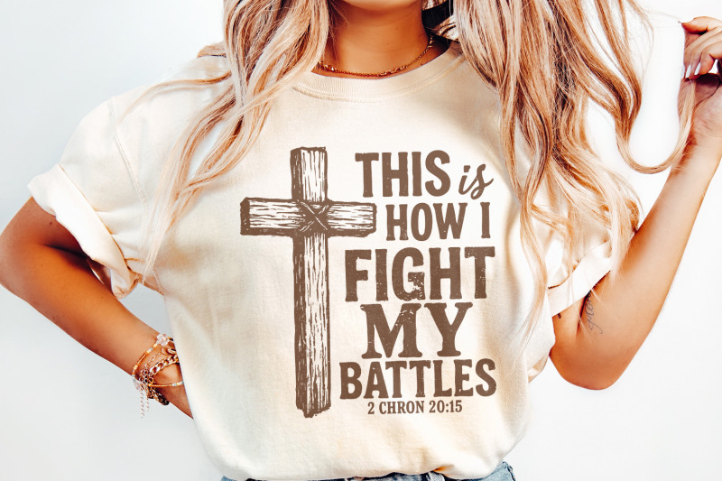 this-is-how-i-fight-my-battles-png-christian-cross-art-religious-bib