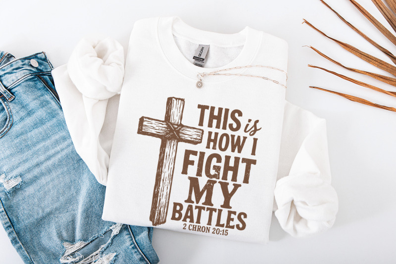 this-is-how-i-fight-my-battles-png-christian-cross-art-religious-bib