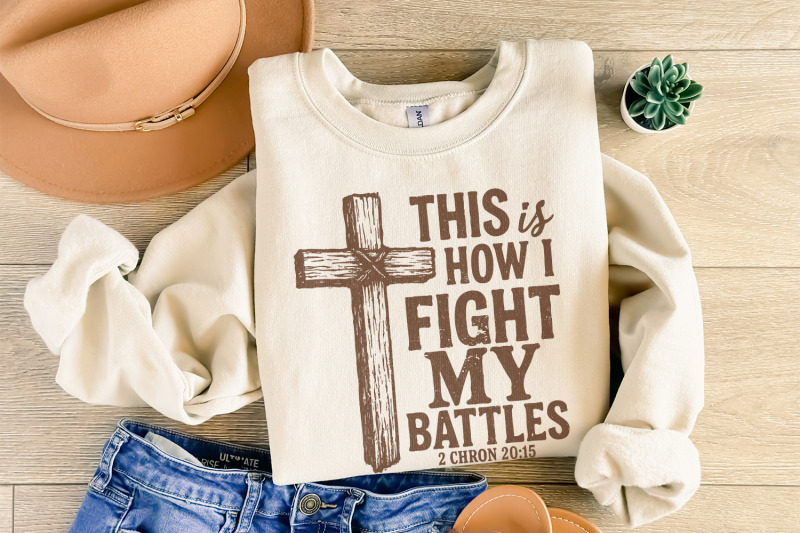 this-is-how-i-fight-my-battles-png-christian-cross-art-religious-bib