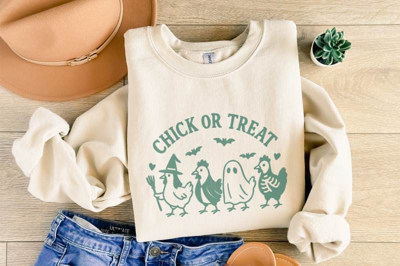 chick-or-treat-png-funny-halloween-chicken-shirt-ghost-costume-farm