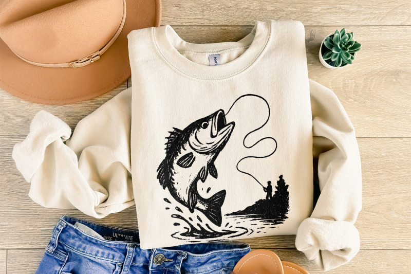 large-mouth-bass-png-fishing-clipart-trout-fisherman-art-digital-do