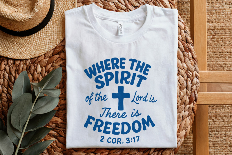 where-the-spirit-of-the-lord-is-there-is-freedom-png-christian-shirt