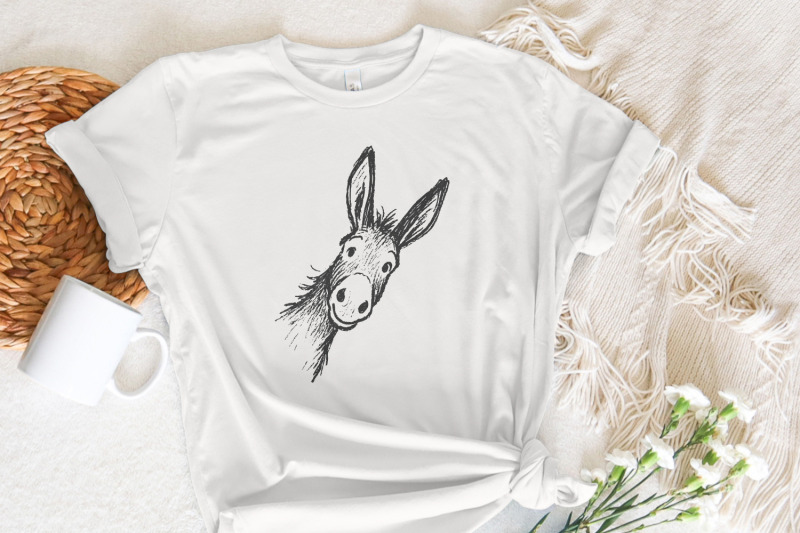 funny-donkey-png-illustration-animal-drawing-clipart-quirky-farm-ani