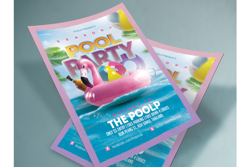themed-seasonal-pool-party-flyer