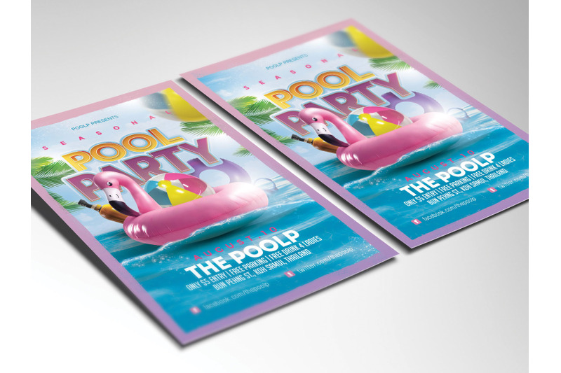 themed-seasonal-pool-party-flyer