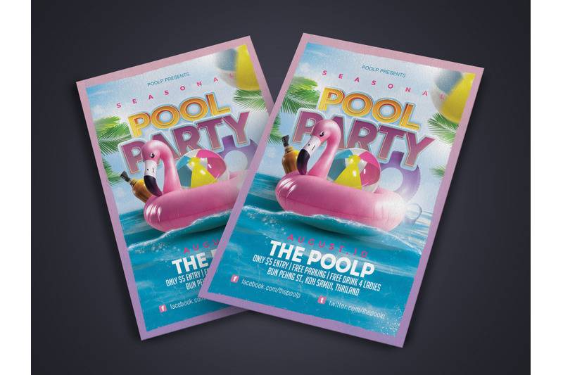themed-seasonal-pool-party-flyer