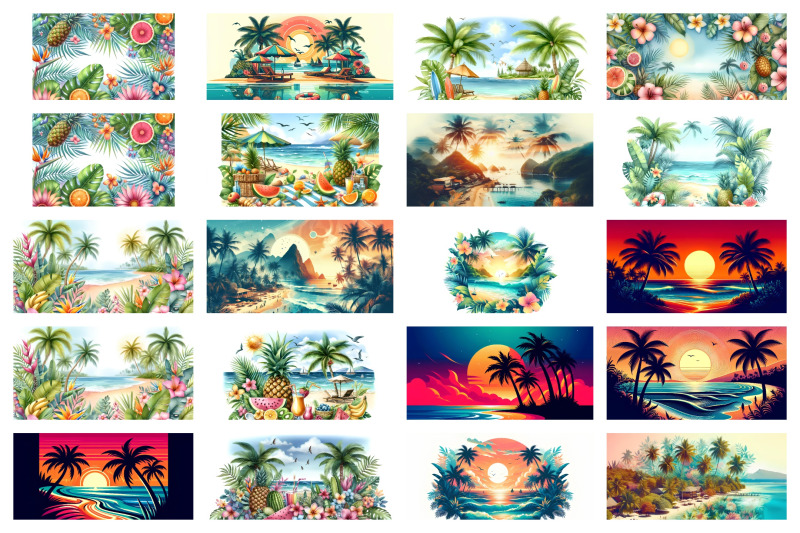 100-tropical-summer-background