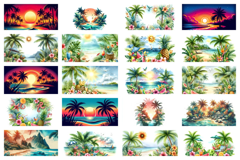 100-tropical-summer-background