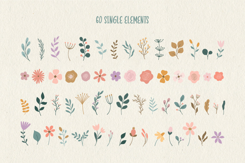 summer-florals-vector-collection