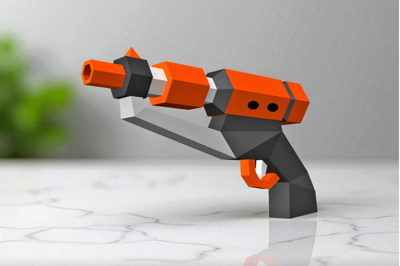 sci-fi-gun-3d-papercraft