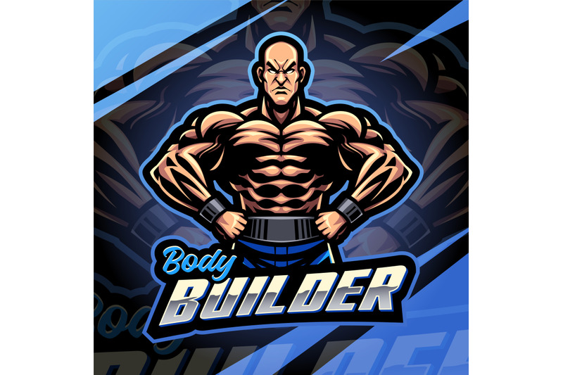 body-builder-esport-mascot-logo-design