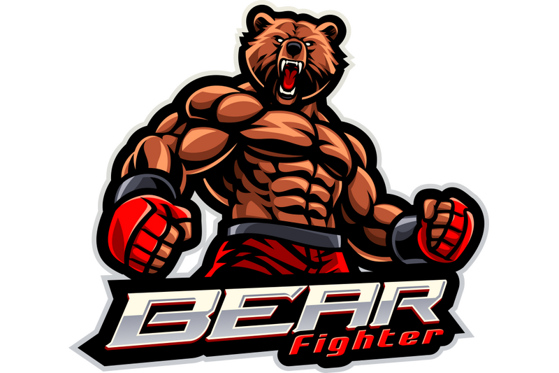 bear-fighter-esport-mascot-logo-design