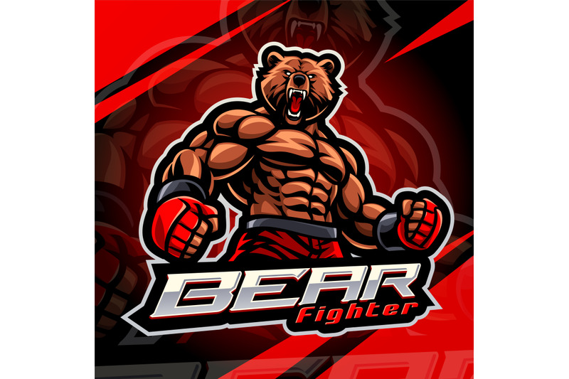 bear-fighter-esport-mascot-logo-design