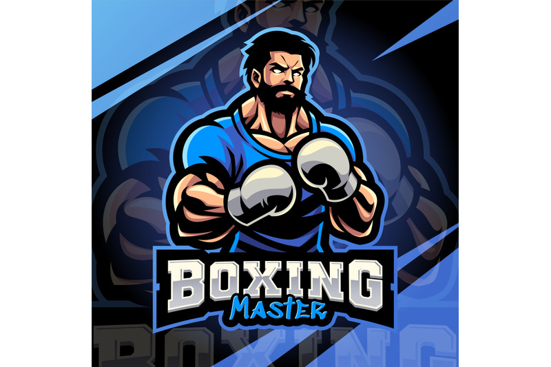 boxing-master-esport-mascot-logo-design